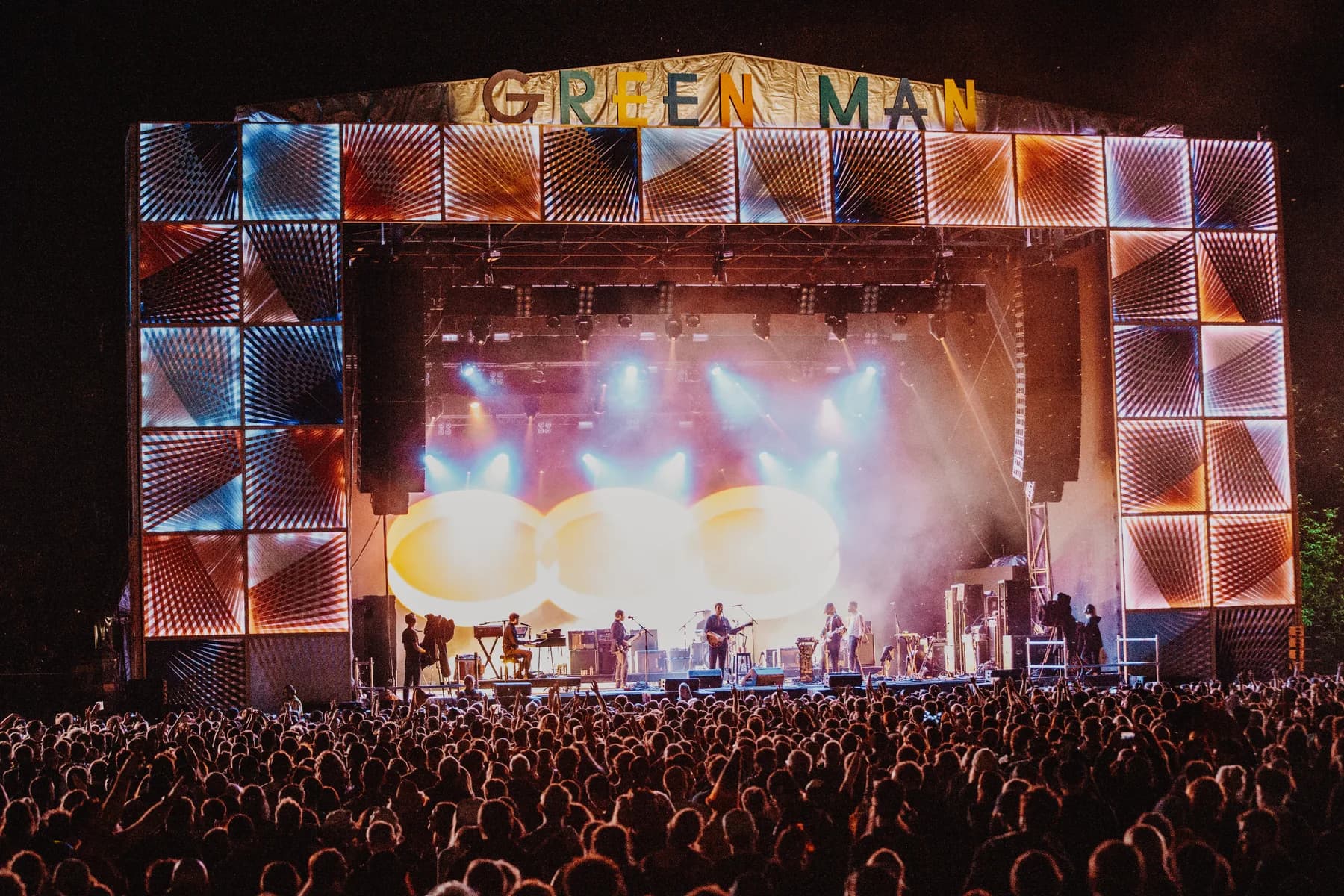 Fleet Foxes performing at Green Man Festival 2018