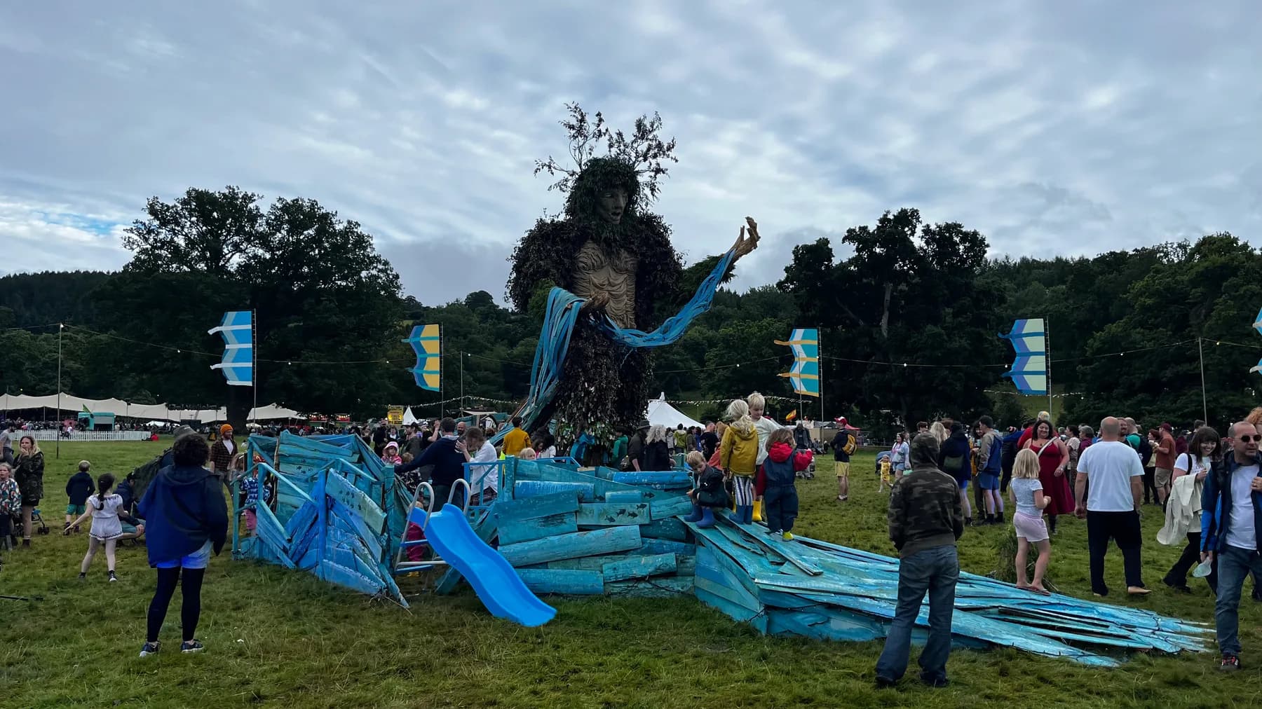 The Green Man figure at Green Man Festival 2024