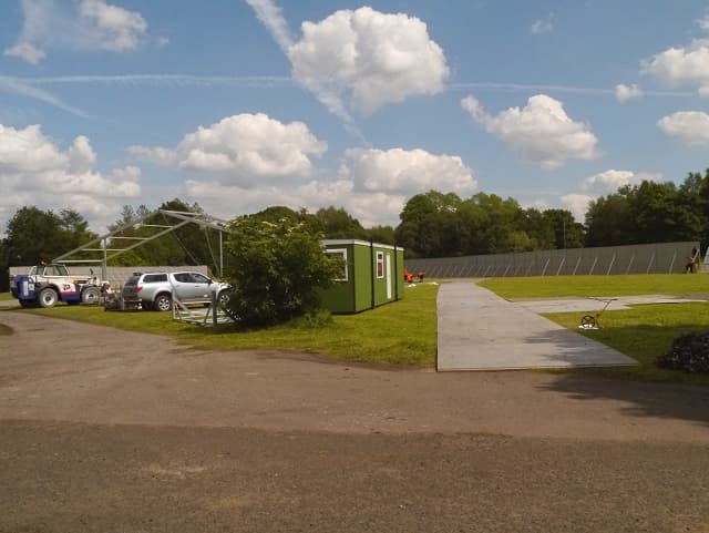 Heaton Park being prepared for a large concert