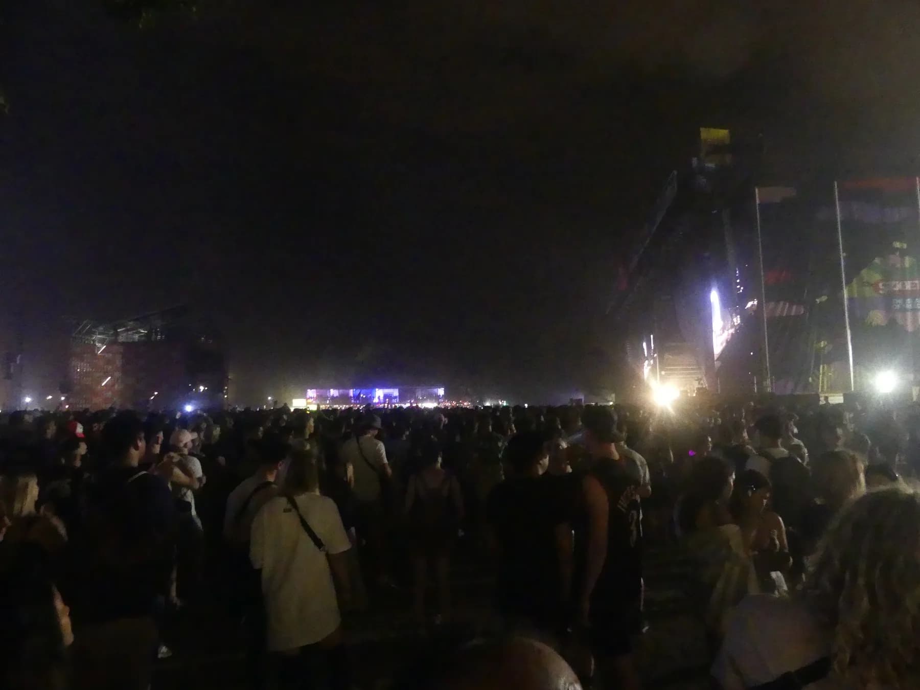 A night scene at Sziget Festival 2022