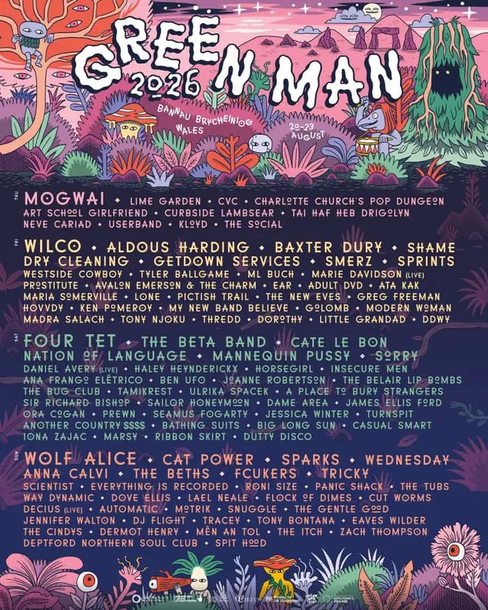 Green Man Festival 2026 artwork