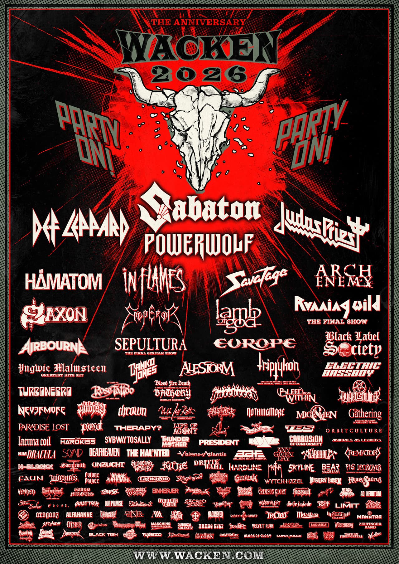Wacken Open Air 2026 artwork